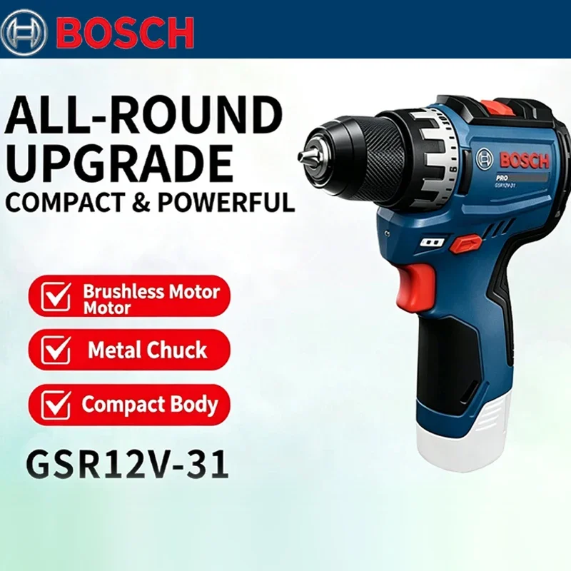 Woodworking Workshop - Bosch GSR 12V-31 Brushless Electric Drill