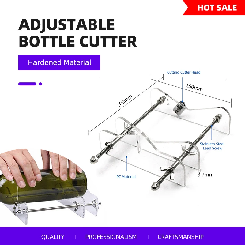Woodworking Gift Ideas - Glass Bottle Cutter Tool, Adjustable Wine