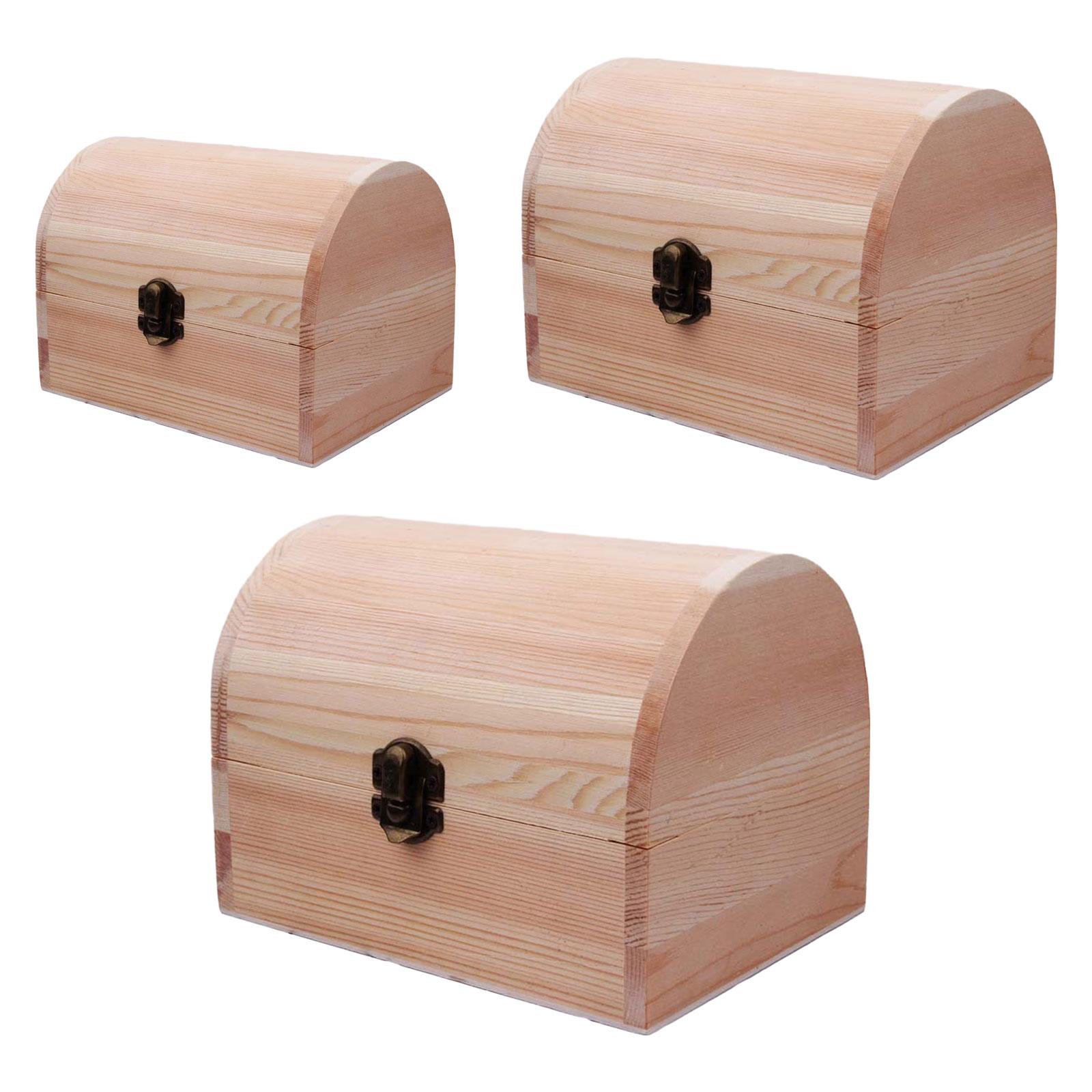 Unfinished Wood Box Treasure C - Woodworking Hobby ulasan dan harga
