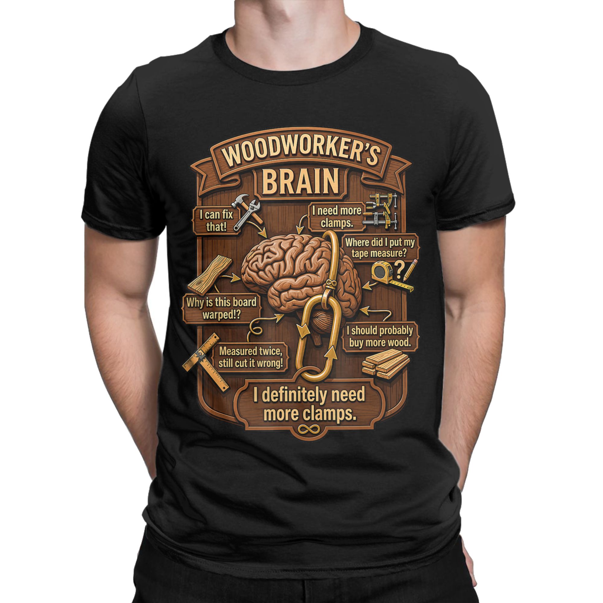 Woodworker Brain Funny Woodwor - Woodworking Gift Ideas ulasan dan harga