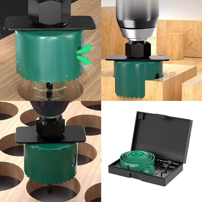 19/8/5PCS 19-127mm Hole Saw Cu - Woodworking Workshop ulasan dan harga