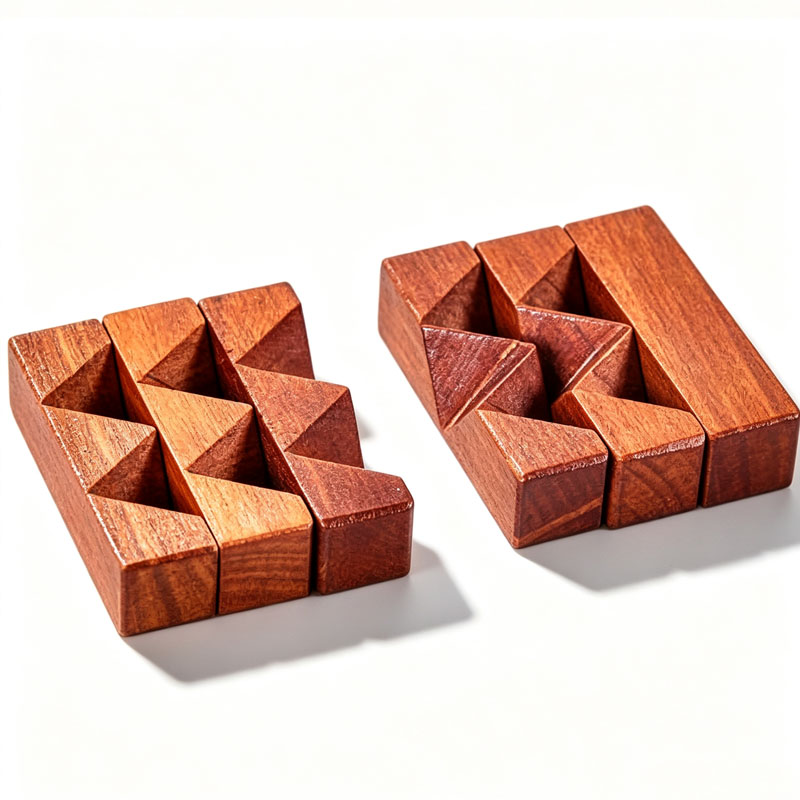 Wooden Knot Puzzle IQ Logic Tr - Woodworking Hobby ulasan dan harga