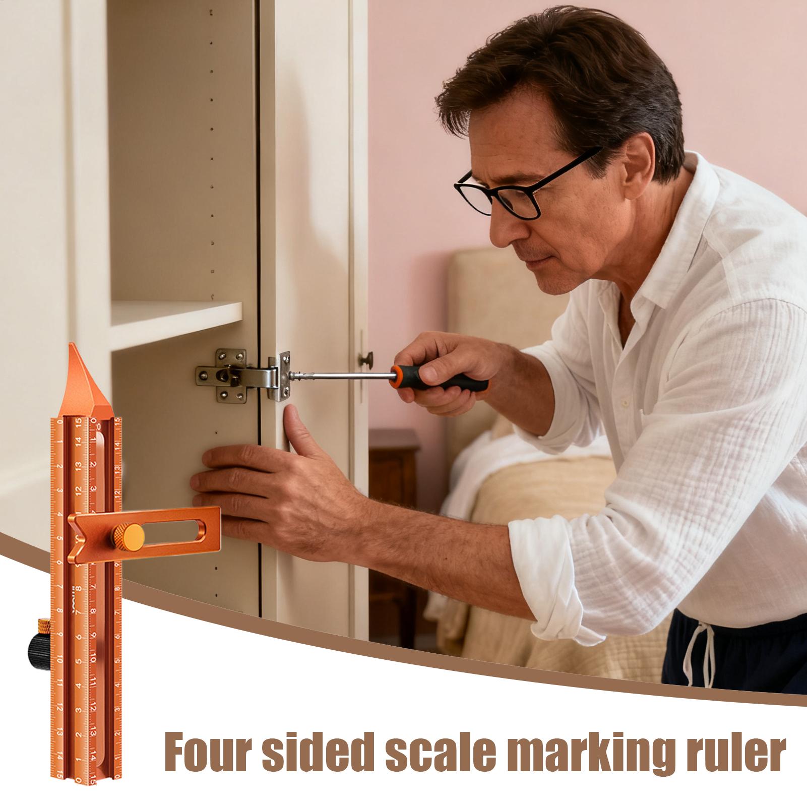 Woodworking Ruler Magnetic Bas - Woodworking Carpenter ulasan dan harga