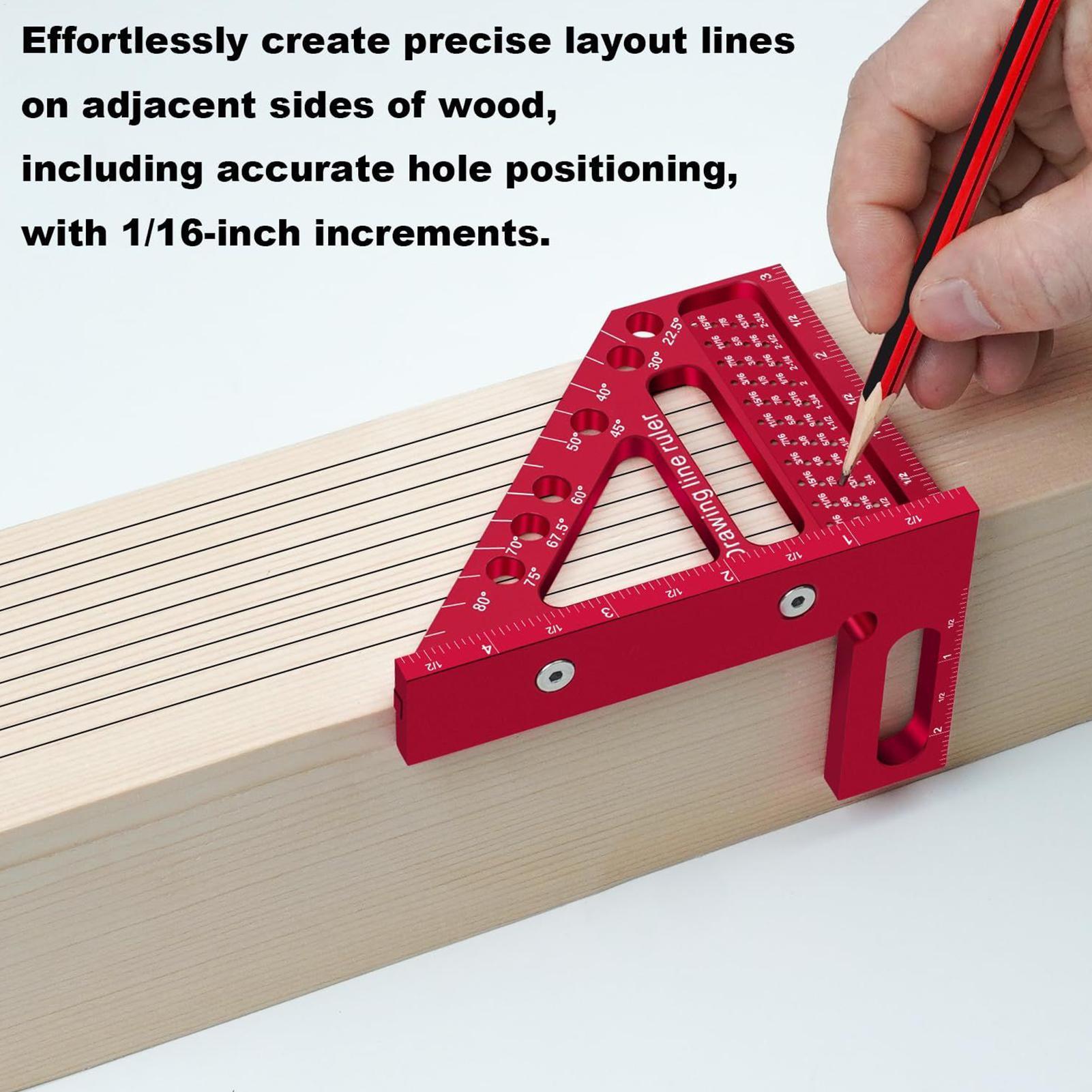 Carpenter Square Hole Marking  - Woodworking Carpenter ulasan dan harga