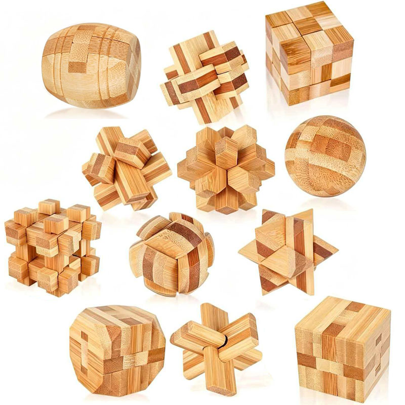 NEW 4.5CM Lu Ban Lock Puzzle B - Woodworking Hobby ulasan dan harga