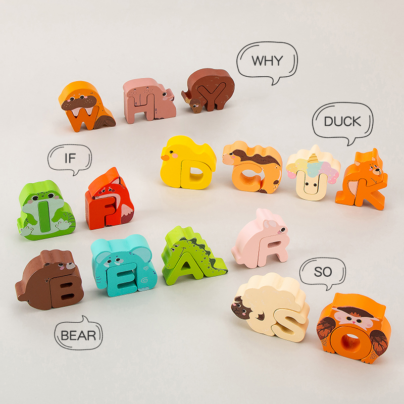 Wooden Animal Alphabet Puzzle  - Woodworking Hobby ulasan dan harga