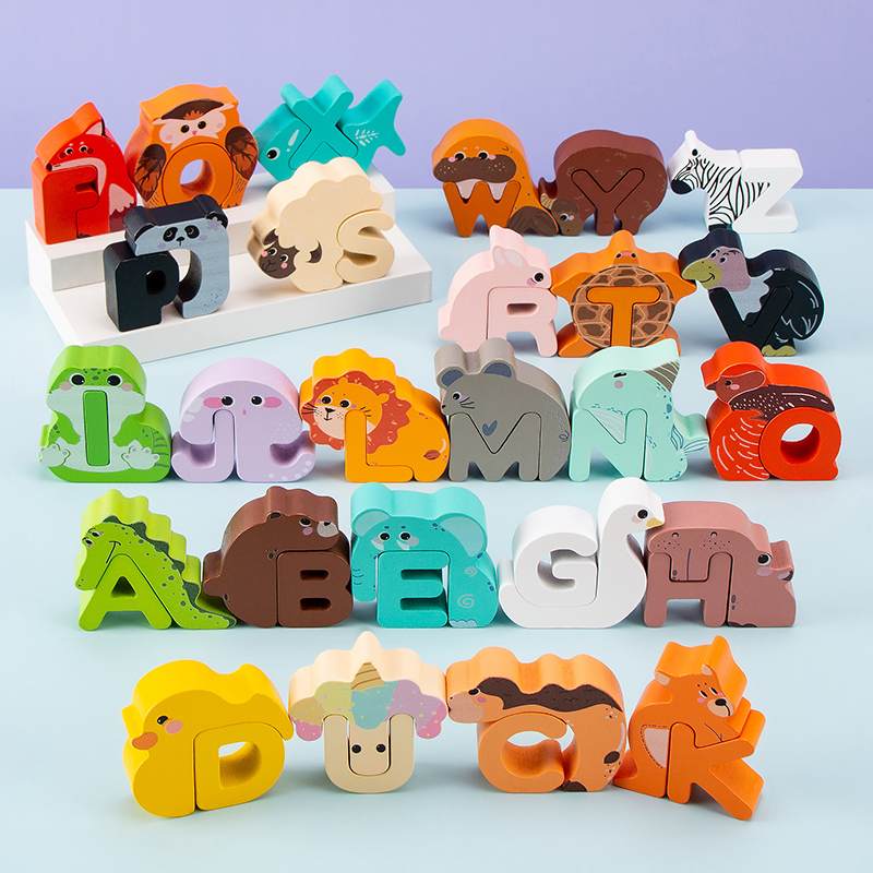 Wooden Animal Alphabet Puzzle  - Woodworking Hobby ulasan dan harga
