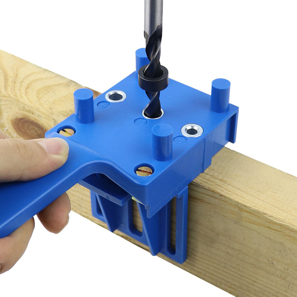 Carpenter Hole Positioner Blue - Woodworking Carpenter ulasan dan harga
