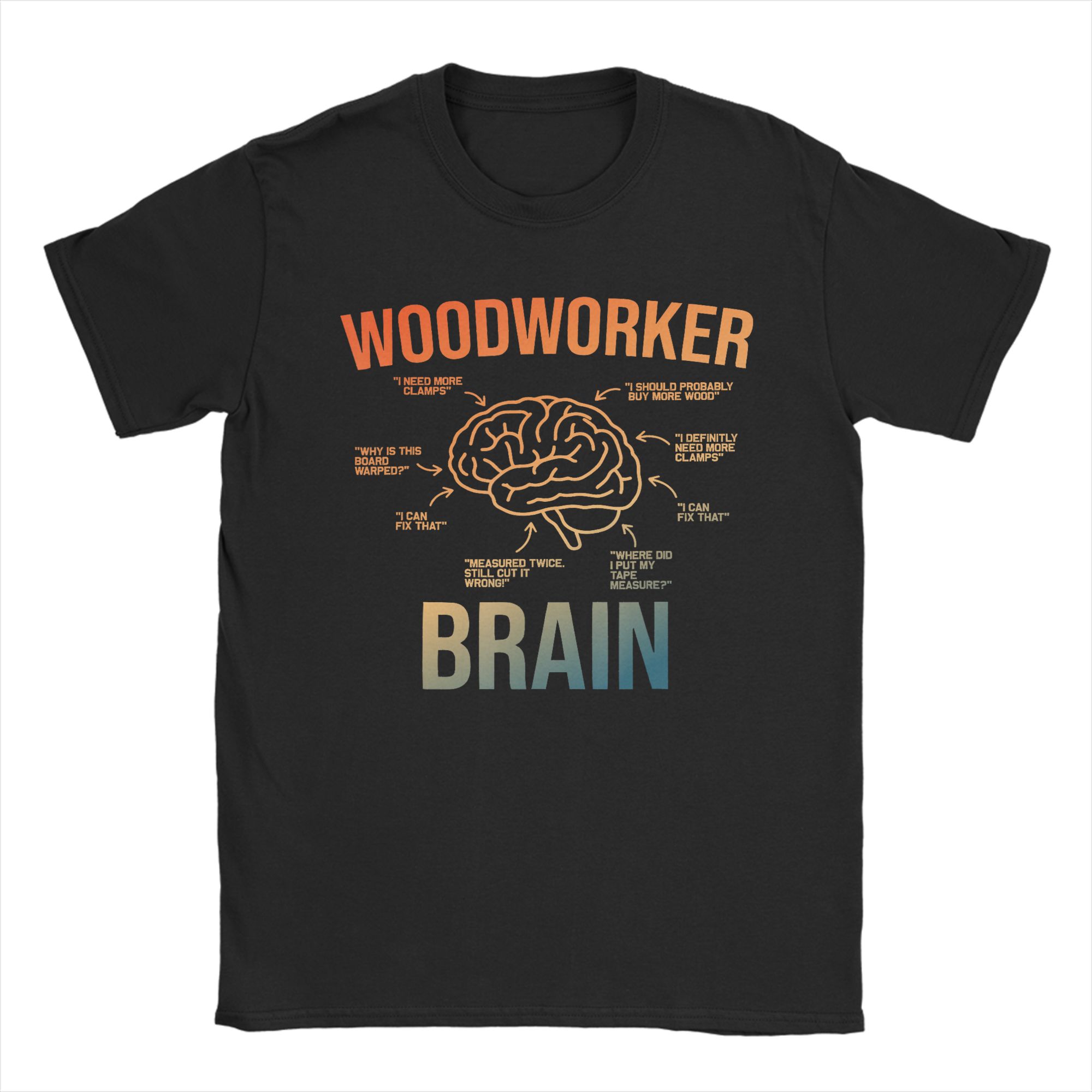 Men T-Shirt Woodworker Brain F - Woodworking Gift Ideas ulasan dan harga