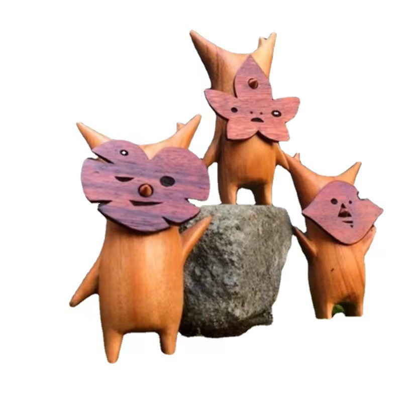 1/2/3pcs Wooden Korok Statue H - Woodworking Resin ulasan dan harga
