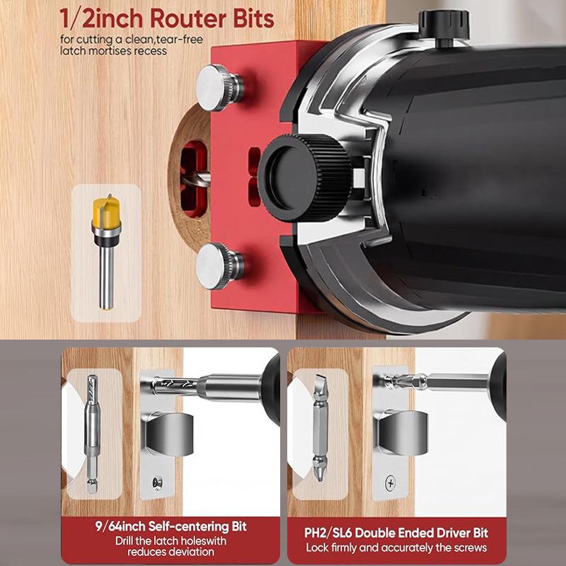 Door Lock Mortise Template Kit - Woodworking Pdf ulasan dan harga