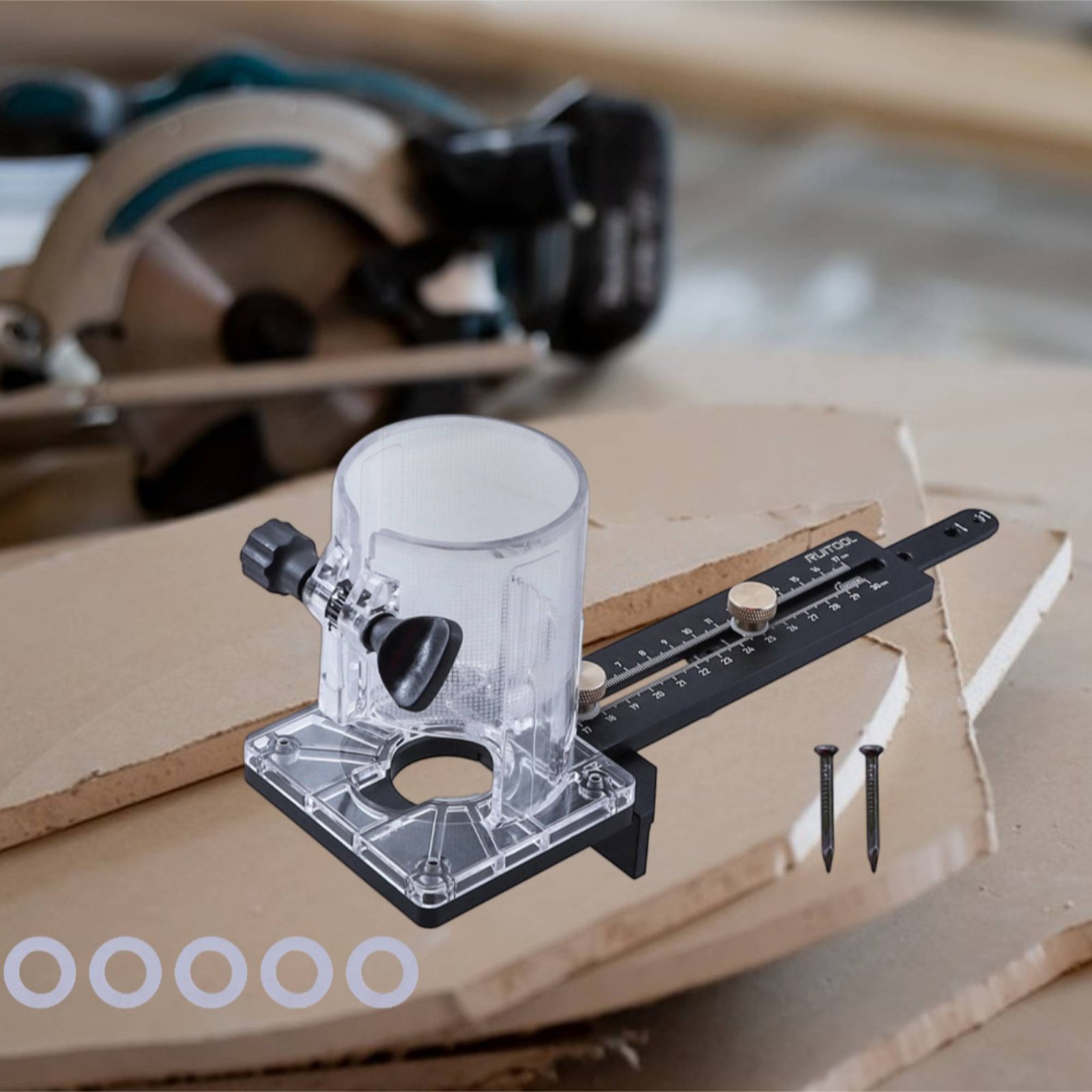 Router Circle Cutting Jig Mult - Woodworking Carpenter ulasan dan harga