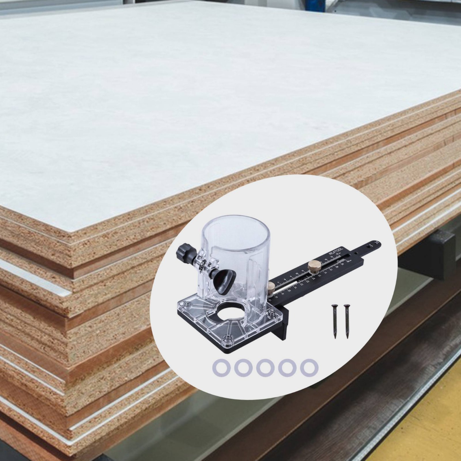 Router Circle Cutting Jig Mult - Woodworking Carpenter ulasan dan harga
